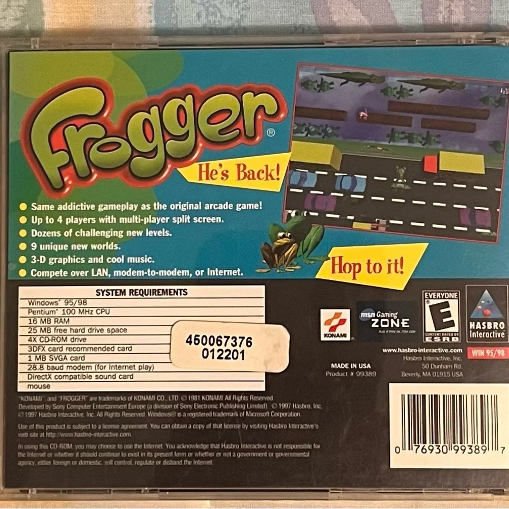 🌺3/$12 Frogger: Hop To It! PC for Windows 95 - Instructions Incl’d